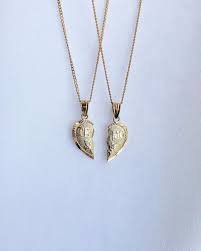 Te Amo Heart Necklace Necklace Friendship Necklaces Heart Necklace