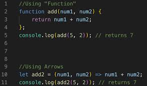 Image result for Javascript arrow function
