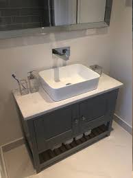 By merging a sink and cabinet into one handy storage unit, you can keep your bathroom essentials out of sight but not out of reach. The Thornton 2 Door Vanity Unit With A Quartz Worktop Made Etsy Bathroom Sink Vanity Units Bathroom Sink Vanity 30 Inch Bathroom Vanity