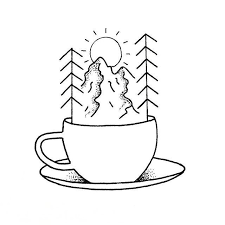 I D Love To Tattoo This Cup Of Coffee Tea Quebeccity Please Contact Me By Dm If You Re Down Kunstzeichnungen Zeichenvorlagen Kritzeln Kunst