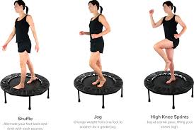 10 Minute Mini Trampoline Workout Rebounding Exercises Cellercise Trampoline Workout Mini Trampoline Workout Rebounder Workouts