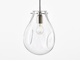 Led Clear Glass Pendant Lamp Soap Clear Soap Collection By Bomma Design Ota Svoboda