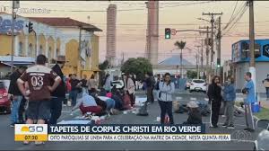 Tapetes de Corpus Christi mobilizam fiéis em Rio Verde
