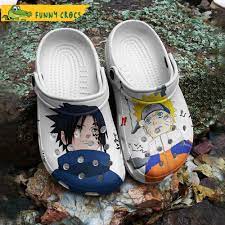 Konoha Sasuke And Naruto Crocs - Discover Comfort And Style Clog Shoes With  Funny Crocs
