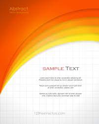 Abstract Orange Background Template Vector Design Free Brochure Template Vector Design Brochure Design Template