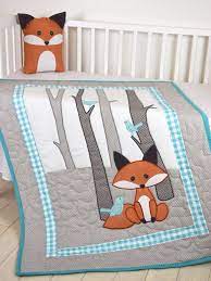 A wide variety of fox bedding options are available to you, such as technics, material, and use. Fox Blanket Teal Gray Nursery Baby Boy Quilt Woodland Crib Bedding Forest Blanket Custom Made Nursery Quilt Fox Nursery Quilt Baby Boy Quilts