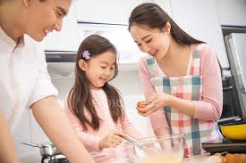 At happy kitchen, we pride ourselves in our authentic tasting dishes that will blow you away. Happy Chinese Family With One Child Cooking Together In Kitchen Girl Father Stock Photo 265140080