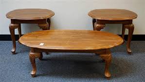 It is designed in the tradition of american. Lot Oak Coffee Table And A Pair Of End Tables