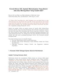 Sedangkan dengan ikatannya dalam tradisi reformasi, gki menerima katekismus heidelberg. Konsili Nicea Memaksakan Atau Meneguhkan
