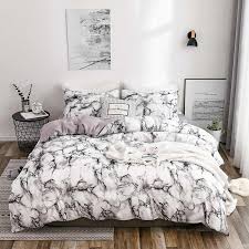 Casual comfort ultra soft honeycomb pattern 4 piece bed sheet set. Marble Pattern 3d Bedding Set Luxury Wrinkle Free Duvet Cover Set With Pillowcase Polyester Comforter Set 2 3pcs Queen King Size Bedding Sets Aliexpress