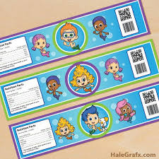 Free Printable Bubble Guppies Water Bottle Labels Bubble Guppies Party Bubble Guppies Birthday Bubble Guppies Birthday Party