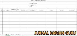 Jadwal Pendidikan Download Aplikasi Jurnal Harian Kurikulum 2013 Lengkap