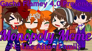 Gacha Club Monopoly Meme Ft The Aftons Youtube