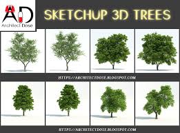 Sketchup 3d Trees Sketch Up Architecture Landscape Architecture Model Free Interior Design Software