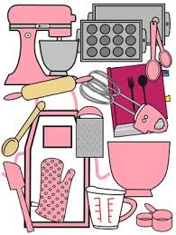 Stunning cards, festive decorations and intriguing scrapbook pages await your creativity. Baking Clip Art Pink And Black And White By Molly Tillyer Tpt