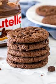Nutella Cookies Recipe In 2020 Nutella Recipes Nutella Chocolate Chip Cookies Nutella Cookies Recipe