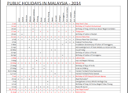 Chinese new year february 6 to 9 (saturday to tuesday) labour day may 30 to june 2 (saturday to monday) hari raya haji september 10 to 12 (saturday to documents similar to listing of public holidays 2016 in malaysia. 2014 Malaysia Public Holidays Calendar Template Download Miri City Sharing