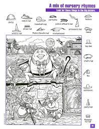 The items are listed in the bottom part of the worksheets. Challenging Hidden Pictures Printable