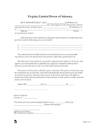 Save or instantly send your ready documents. Free Virginia Limited Power Of Attorney Form Word Pdf Eforms