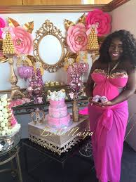 I should mention that the favors were little. Dunnie O S Gorgeous Poolside Pink Gold Baby Shower Bellanaija