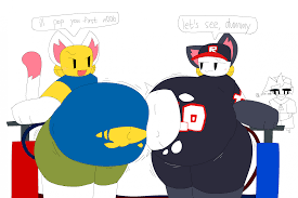 catboy noob and guest inflation :< by Sufferneer -- Fur Affinity [dot] net