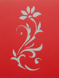 Stencils Pochoirs Pochoir Fleur Baroque Pochoir Fleur Pochoirs Gratuits Pochoir A Imprimer