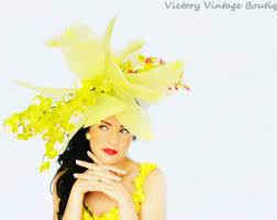 Daffodil Yellow Orchid Floral Huge Flower Headpiece Flower Hat High Fashion Headpiece Headdress Hat Garden Giant Headp Daffodils Flower Headpiece Flower Hats