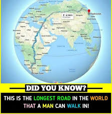 Longest Walking Road Cool Science Facts Interesting Facts About World Fun Facts About Life