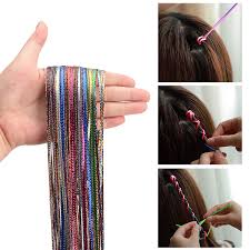 You will have a left half and a right half. Buy Noverlife 88pcs Colorful Hair Strings Hair Tie For Braids Hair Thread Yarn Braiding Wire Ribbon For Dreadlock Twist Metallic Hair Tinsel Glitter Hair Dazzle Strands Fashion Hair Styling Accessories Online At