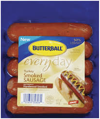 Butterball turkey smoked sausage and turkey kielbasa does not contain pork or use a pork casing. Butterball Turkey Smoked Sausage Links Shop Sausage At H E B