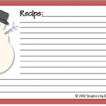 Christmas Recipe Card Template Free Editable Template Idea Within Christmas Recipe Card Template Fr Christmas Recipe Cards Recipe Cards Template Recipe Cards