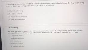 Check spelling or type a new query. The California Department Of Public Health Released Chegg Com