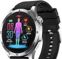Et482 Hd Bluetooth Non-Invasive Blood Glucose Heart Rate Blood Pressure Ecg  Health Smart Watch