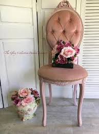 Pretty French Style Chair Painted In Blends Of Pink And Blush Dark Glaze And Waxed By The Glory Collection Pa French Style Chairs Furniture Painted Furniture