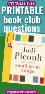 Small Great Things Book Discussion Questions In 2020 Book Club Questions Online Book Club Book Club Books