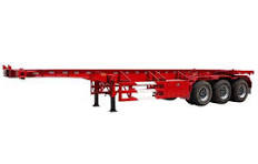 40FT Gooseneck Skeletal Truck Container Trailer for Port