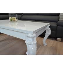 Berlioz creations amelie couchtisch mit barfunktion, hochglanz weiß/schwarz, 113 x 60 x 40 cm, 100% made in france. Couchtisch Hochglanz Weiss Wohnzimmer Lack Tisch Kratzfest Barock Bei