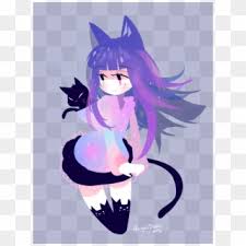 Having a single subject matter forces me to explore new designs and experiment. Drawing Tumblr Anime Cute Purple Anime Cat Girls Clipart 2369468 Pikpng