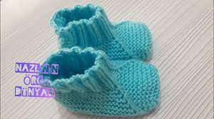 A Oook Kolay Bebek Bot Pata K Yapimi Detayli Anlatim Youtube Baby Knitting Patterns Patikler Bebek Bot