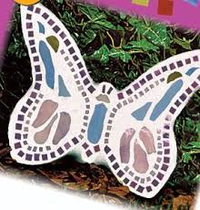 Free Butterfly Stepping Stone Project Instructions Garden Stones Kids Unique Garden Art Glass Garden Art