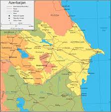 Central intelligence agency, unless otherwise indicated. Azerbaijan Map And Satellite Image