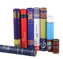 Custom Logo Printed White Cardboard Paper Poster Tube Packaging Mailing Mat  Diploma Large Tubes