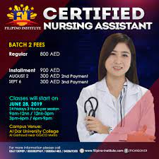 In addition to a clinical component in a designated healthcare facility. 24 Weeks Certified Nursing Assistant Filipino Institute Facebook