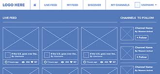 Wireframe Prototype Example Social Media Wireframe App Wireframe Ux Design Process