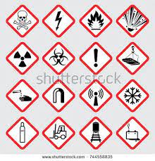 Stock Vector Warning Hazard Vector Pictograms Illustration Of Danger Caution Symbol Toxic And Poison Pictogram Vector Emoji Symbols