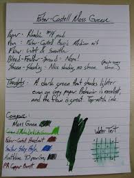 Graf Von Faber Castell Moss Green Inkdependence Faber Castell Moss Green Fountain Pen Ink