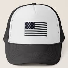 Black And Gray American Flag Hat Black White American Flag Hat Zazzle Com American Flag Hat Flag Hat Black And White
