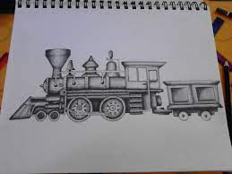 locomotive train pencil sketch drawing art drawings coloriage enduro
