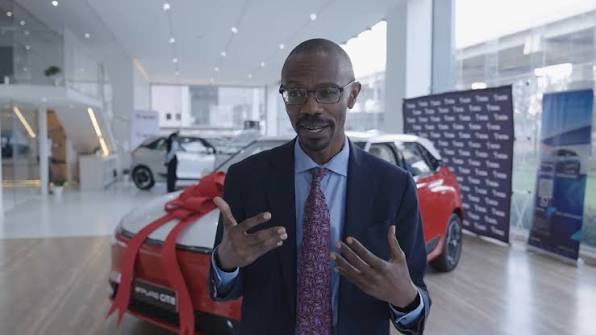 Gilbert Saggia, Ceo ePure Motion speaks during the signing of a strategic partnership with NCBA Bank to expand electric vehicle financing in Kenya, More Info: https://l1nq.com/82yvp8a | Bizna Kenya | ...
