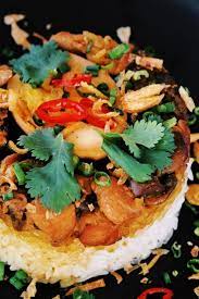 Steamed Chicken And Mushroom Rice Nasi Tim Ayam Jamur Indonesian Food Nasi Tim Ayam Stuffed Mushrooms Steamed Chicken Mushroom Rice